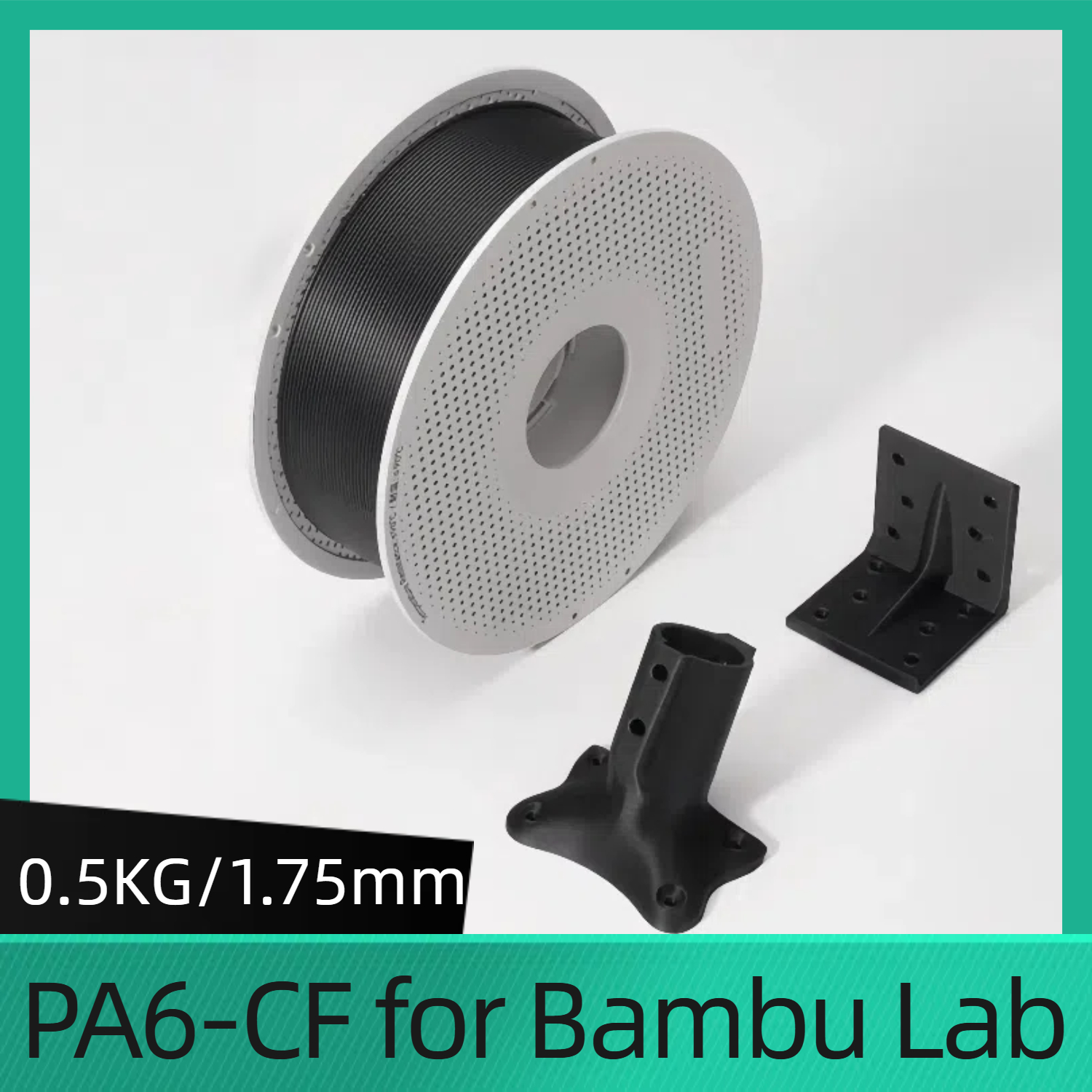 3D Printing Nylon Filament - For BambuLab PA6-CF Filament 0.5kg 3D