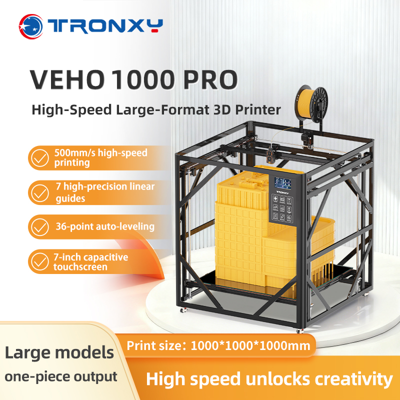 FDM 3D Printer VEHO 1000 PRO 5 - 3D Printing Klipper recensione e prezzo