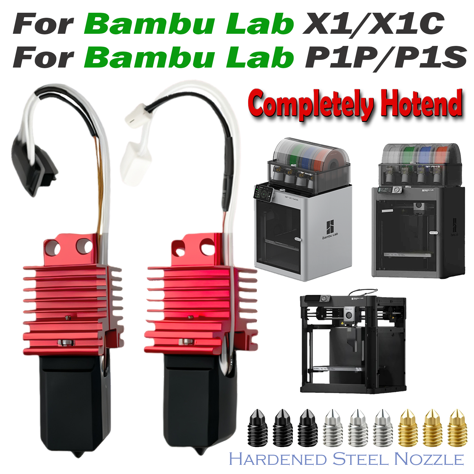 For Bambu Lab X1 X1C Hotend Co - 3D Printing X1 Carbon recensione e prezzo