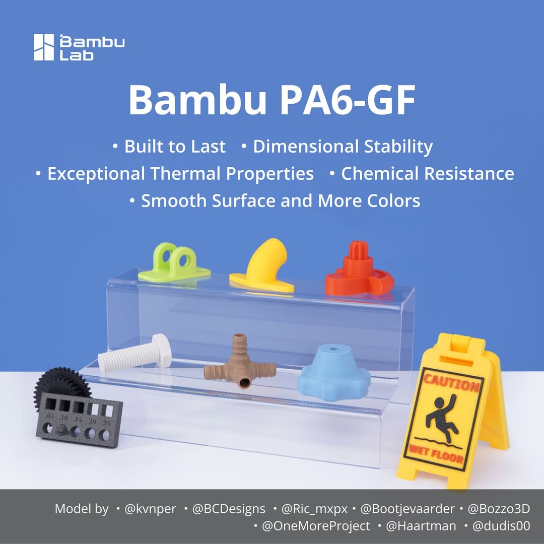 PA6-GF for Bambu Lab Glass Fib - 3D Printing Nylon Filament recensione e prezzo