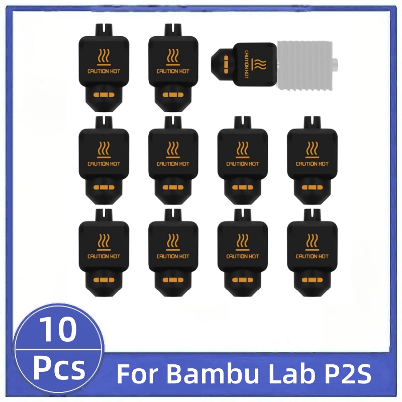 10Pcs Black Silicone Sock for  - 3D Printing Bambu recensione e prezzo
