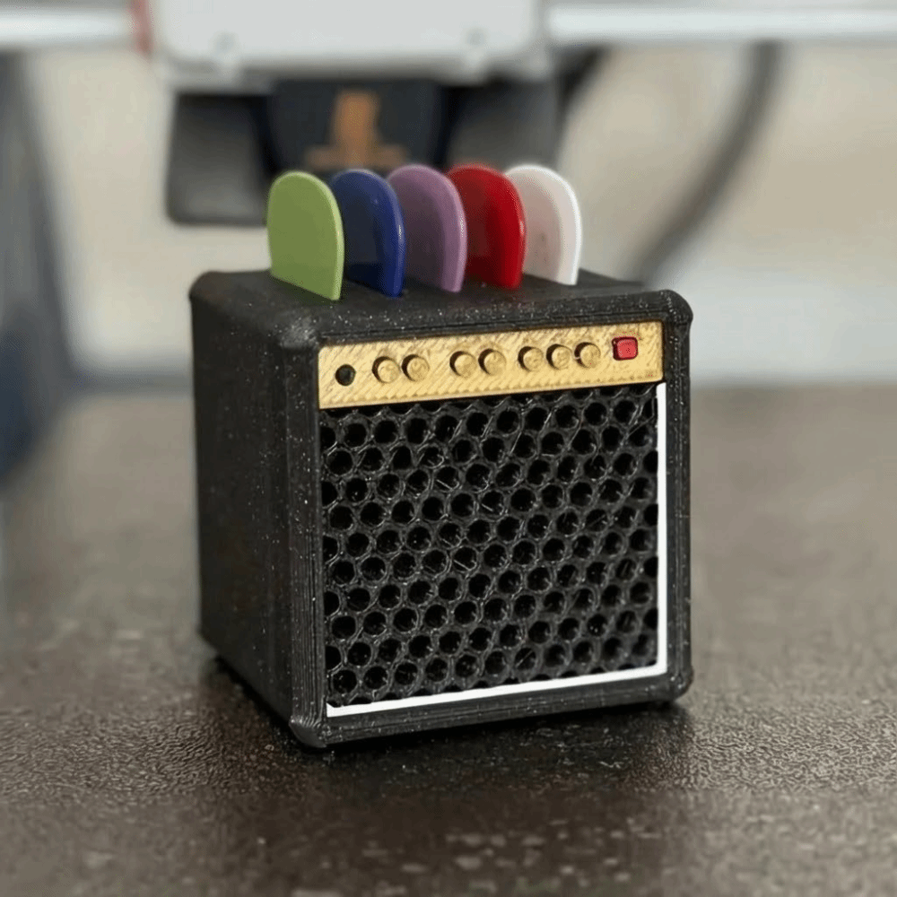 Retro Guitar Pick Holder 3D Pr - 3D Printing Guitar recensione e prezzo
