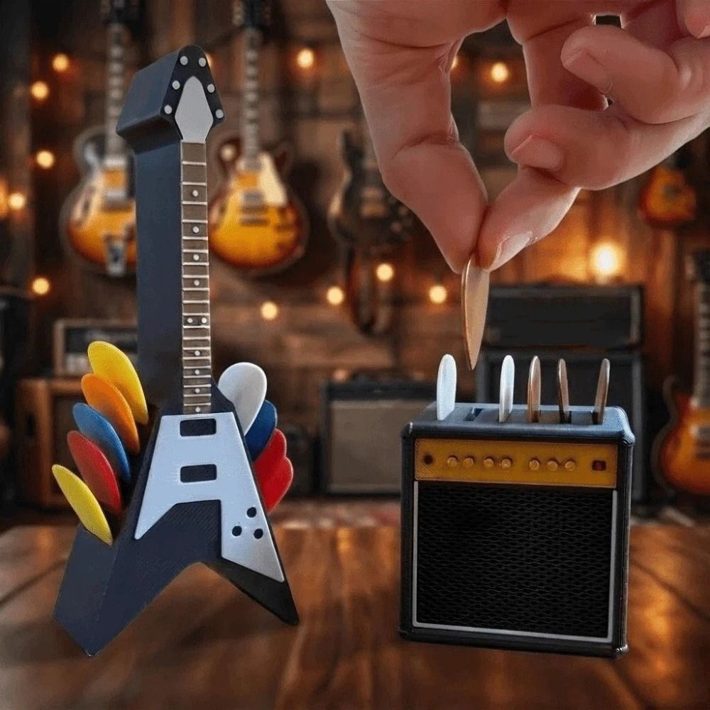 Retro Guitar Pick Holder 3D Pr - 3D Printing Guitar recensione e prezzo