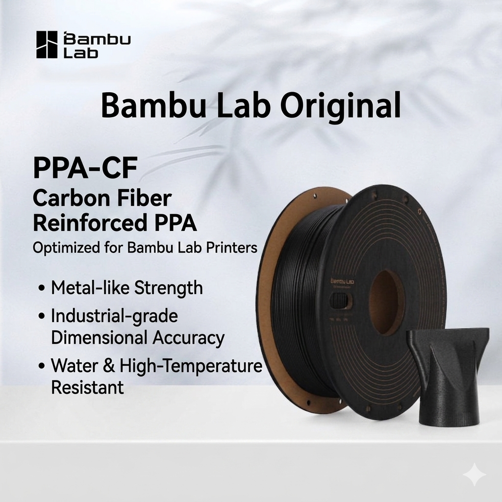 Bambu Lab Original PPA-CF Carb - 3D Printing Nylon Filament recensione e prezzo