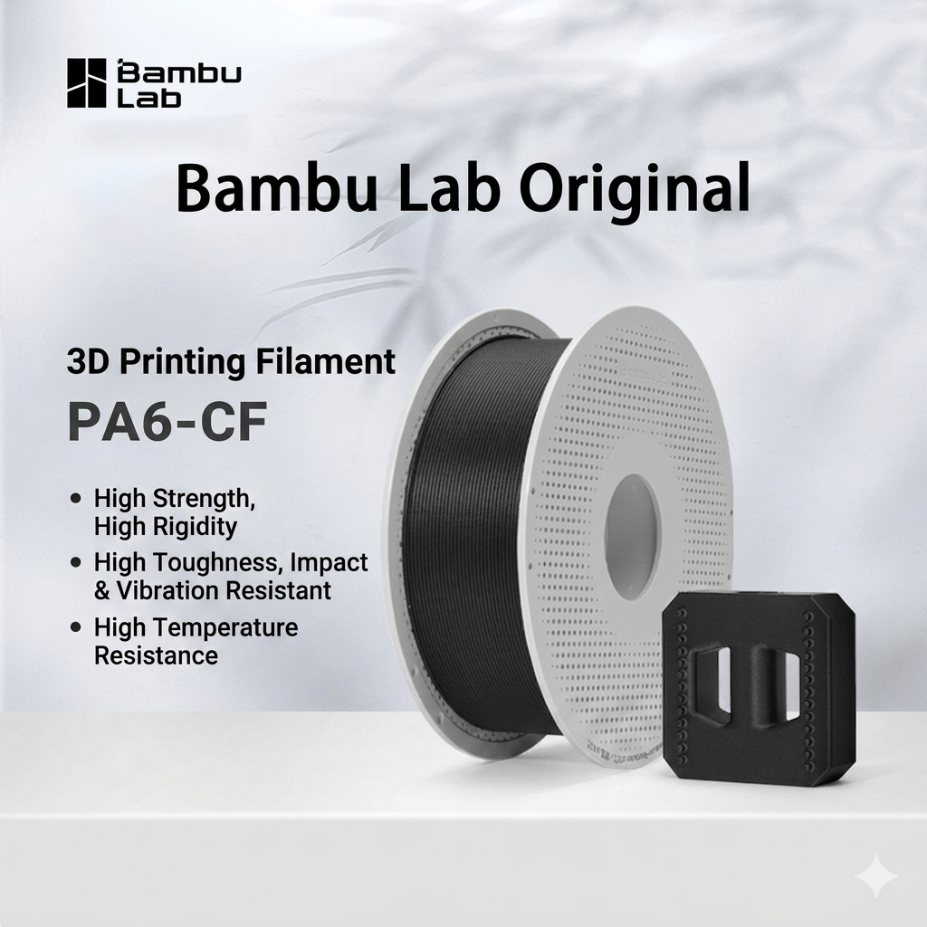 Bambu Lab Original PA6-CF Carb - 3D Printing Nylon Filament recensione e prezzo
