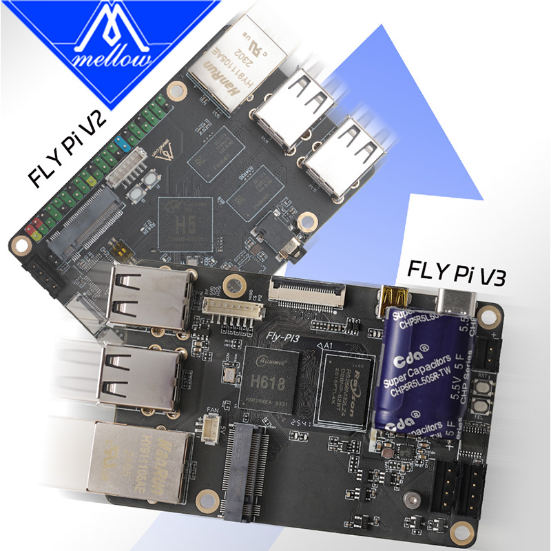 Mellow Fly Pi V3 Board Fly OS  - 3D Printing Klipper recensione e prezzo