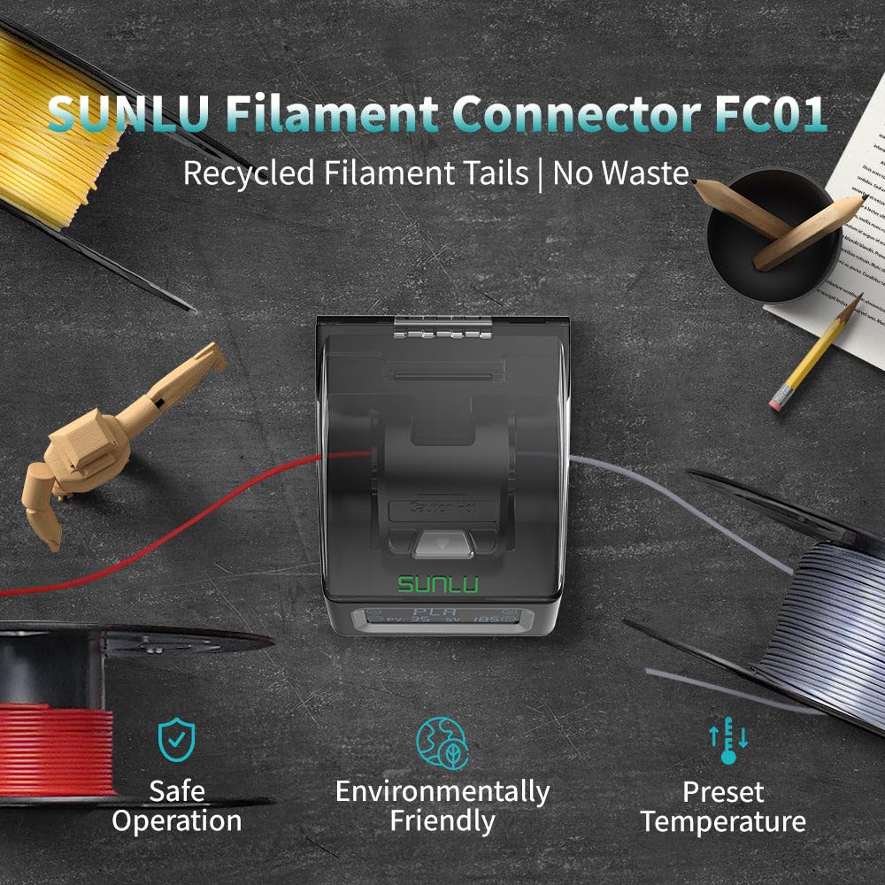 SUNLU Filament Connector For F - 3D Printing Abs recensione e prezzo