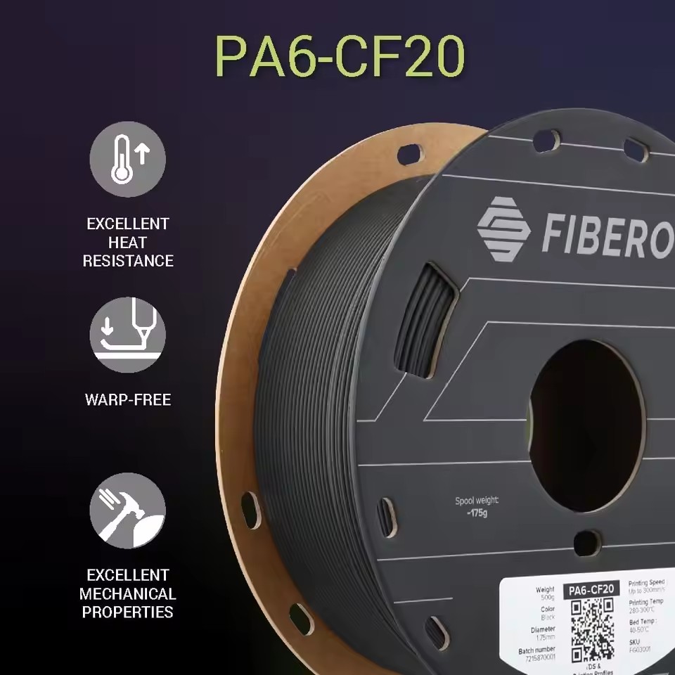 Polymaker PA6-CF20 Carbon Fibe - 3D Printing Nylon Filament recensione e prezzo