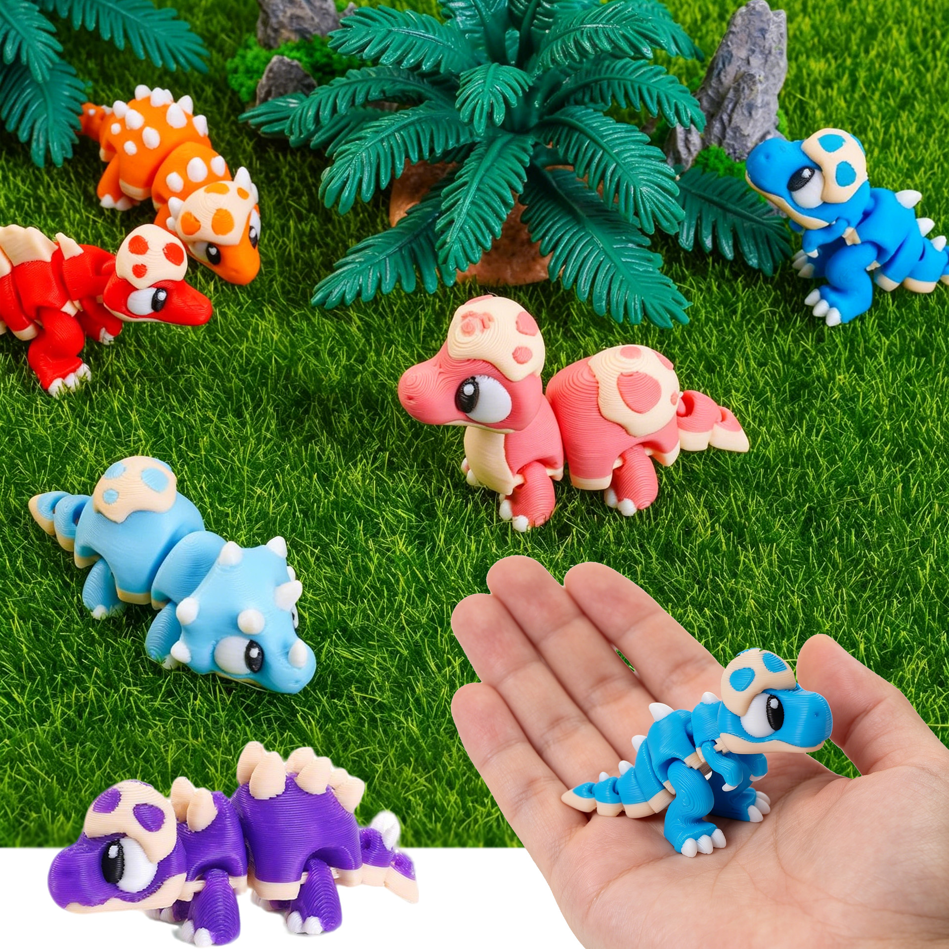 Set 3D Printed Mini Dinosaur T - 3D Printing Idea recensione e prezzo