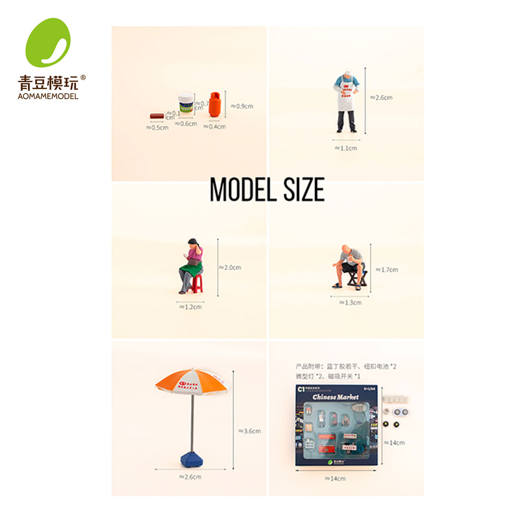 1/64 Night market s Model Kit- - 3D Printing Material recensione e prezzo