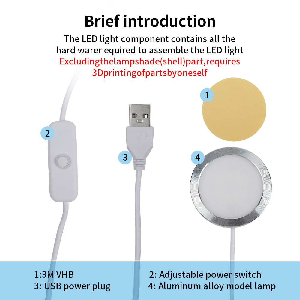 For Bambu Lab Led Lamp Kit 001 - 3D Printing Bambu recensione e prezzo