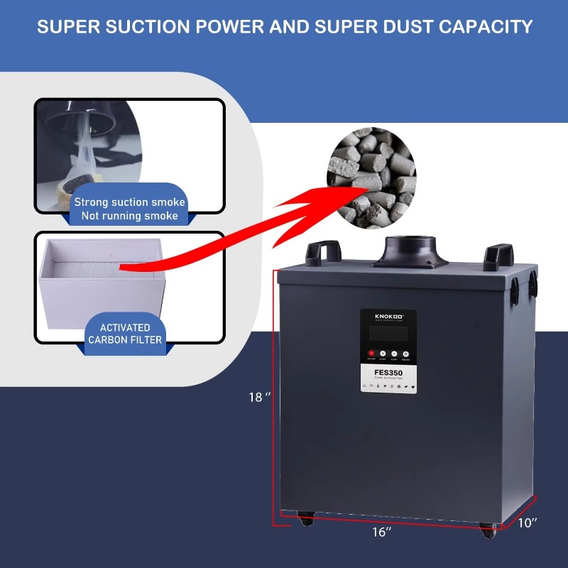 KNOKOO 350W Industrial Fume Ex - 3D Printing Industrial recensione e prezzo