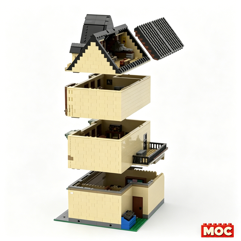 4418 Pcs Modular Town House Pr - 3D Printing Abs recensione e prezzo