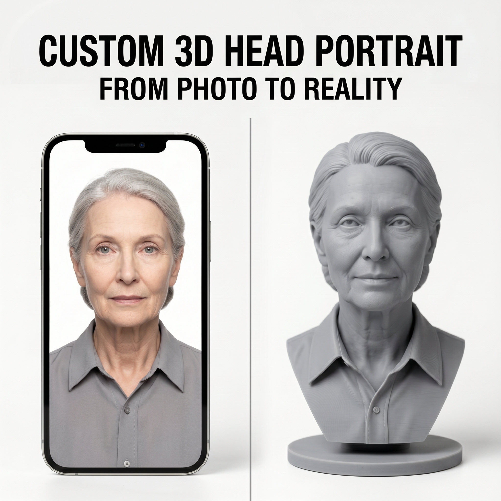 Custom 3D Bust Figurine, Perso - 3D Printing Apps recensione e prezzo
