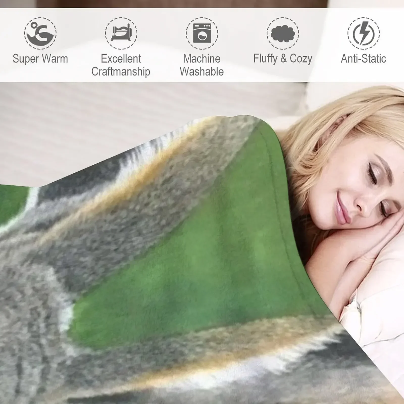 Jack Rabbit Throw Blanket Cozy - 3D Printing Rabbit recensione e prezzo
