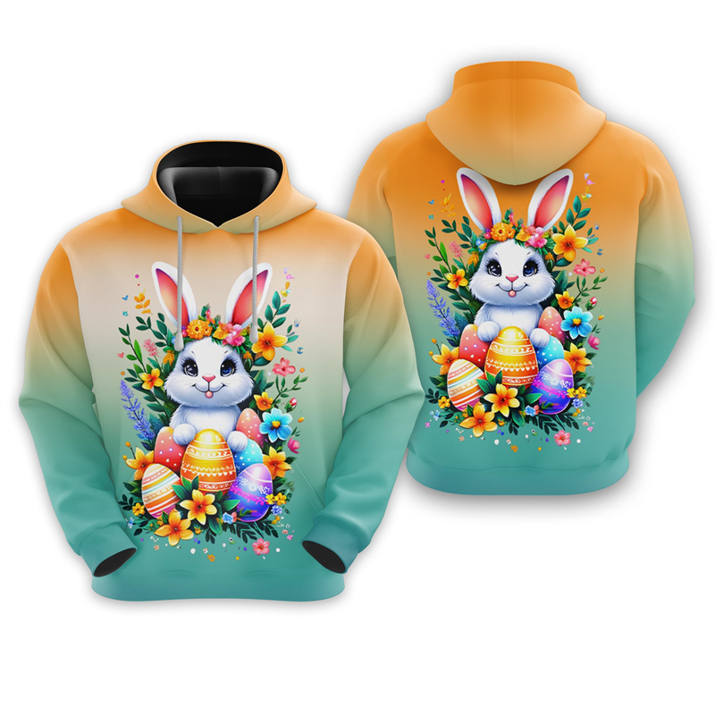 Easter Rabbit 3D Print Hoodies - 3D Printing Rabbit recensione e prezzo